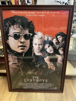 Lost Boys Framed Movie Poster 29" x 42" Signed w COA - PPSKn