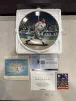 Vintage 1992 BRADFORD EXCHANGE PLATE,CARD "BABE RUTH: THE CALLED SHOT" TS 291888