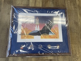 David K. Stone  Space Shuttle/ Eagle Print w Coins - Signed 159/950 - PPSKN