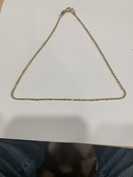 Yellow Gold 16 Inch Rope Chain with a Magnetic Clasp - SPB