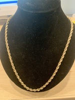 Yellow Gold Rope Chain 18 Inch - SPB