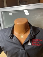 Yellow Gold Rope Chain with Saint Michaels Pendent 14k 5.1g SPB GW-302654