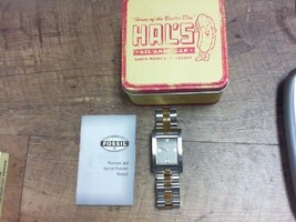 Men's Fossil  FS-2807 Analog Date Watch 6.5" Band up to 8 1/2" Wrist - PPSKN3046