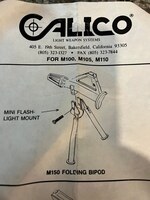 Calico .22LR Carbine Rifle BI-Pod. (M-150) SPB-JH314481
