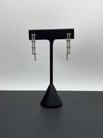 14K gold Dangle Earrings with diamonds