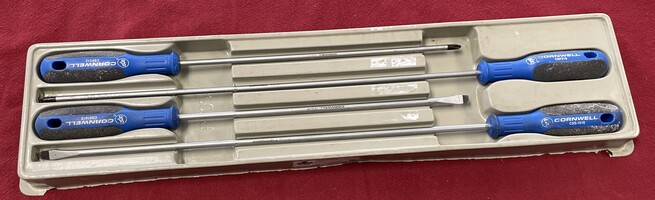 Cornwell Tools 5 PC Set CPS2018 - CSS018 - CSS1012 -CSP212 w Tray - PPSKN