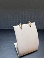 Small Gold Over Silver Hoop Earrings   LS(323617)
