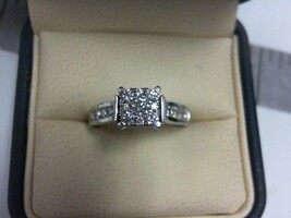 Diamond Ring - WG - Sz 7 - 14K - PPSKN