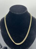  22" 10K Yellow Gold Cuban Necklace     LS(324906)
