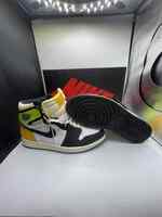 Nike Air Jordan 1 Retro High OG White Volt US Men Size 10 SPB JB 325092