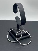 14K White Gold Hoop Earrings   LS(325850) 