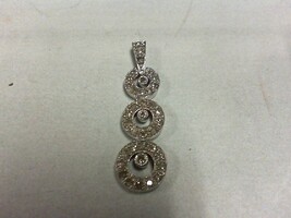 Diamond Chip Pendant - WG - 1' x 1/4" -10K - PPSKN