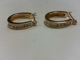 Diamond Huggie U Shape Earrings - YG - 14K - PPSKN
