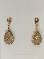 14K Yellow Gold Dangle Earrings PPSD