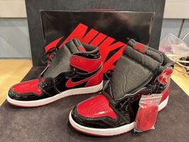 Jordan 1 Retro OG High Patent Bred 10.5               LS(330316)