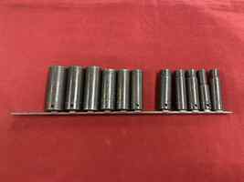 Snap On 11pc Snap On 11pc 1/2 Deep Well Socket Set On Stand PPSDM 331254