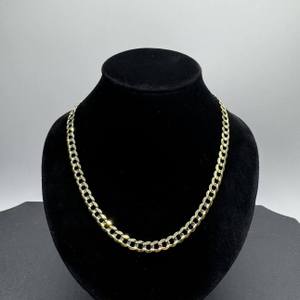 18" 10K Gold Cuban Link Chain    LS(332025) 