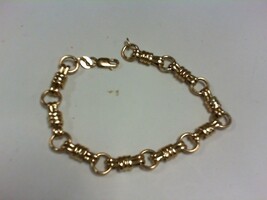 Link & Circle Bracelet - YG - 7 Inches - 14K - PPSKN