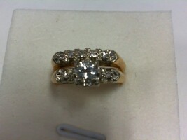 Diamond Wedding Set - YG - Sz 6  - 14K - PPSKN