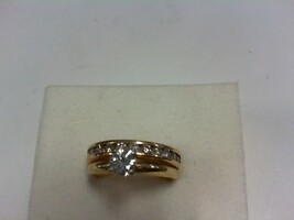 Diamond Wedding Set - YG Sz 7 - 14K - PPSKN