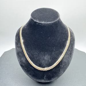 22in 10K TwoTone Gold Cuban Link Necklace          LS(333750) 