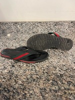 Men's Size 11.5 Gucci GG Web Flip Flop Thong Sandals Shoes SPB-JB 335078