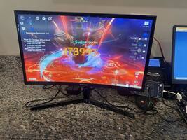 SAMSUNG 24-Inch CRG5 144Hz Curved Gaming Monitor (LC24RG50FQNXZA) Computer M