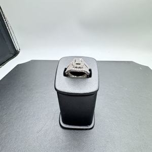 14K White Gold Wedding B and with Stones Size 5.5           LS(337402) 