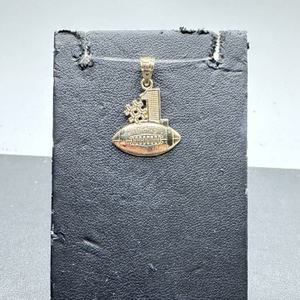 10K Gold Football Pendant       LS(337449) 