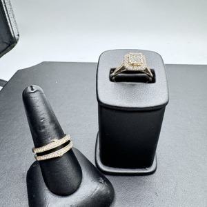  14K Gold Wedding Set Size 8.5         LS(337463)