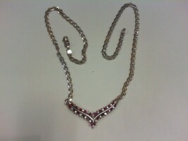 Diamond & Ruby - White Gold - 17"  - Necklace - 14K -  PPSKN