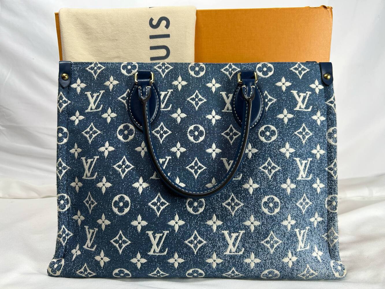 Louis Vuitton On-The-Go Denim MM SPB-JB 339078 | Smyrna Pawn Shop