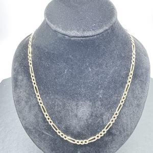 22in 14K Gold Diamond Cut Figaro Chain           LS(339368) 