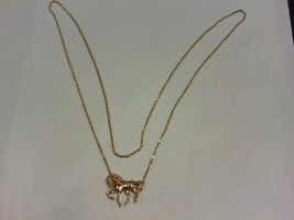 Gold Rope Chain with Prancing  Horse -30' - YG - 14K - PPSKN