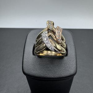 10K Tri-Color Gold Cluster Ring Size 7.5            LS(339726)  
