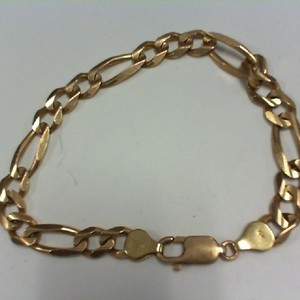 Figaro Bracelet - YG - 8 Inch - 10K - PPSKN