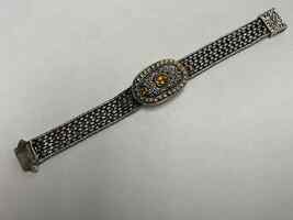 Sterling Silver Yellow Topaz Bracelet Size 8 PPSDM