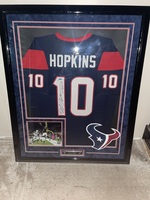 De Andrea Hopkins 36" x 44" Signed Jersey - Framed w Coa - PPSKN