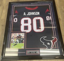ANDRE JOHNSON HOUSTON TEXANS Signed Jersey plus Photo - PSA /DNA- PPSKN