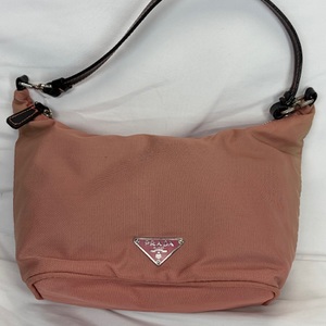 Used Prada Tessuto Sirio Peonia Pink Shoulder Bag   JA(340821)