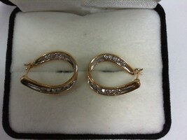 Diamond Hoop Earrings - YG - 14K- PPSKN