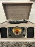 Crosley CR7011A-GY McQueen Decorative Record Player with Bluetooth SPBSAL 341047