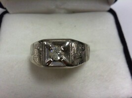 Diamond Ring - WG - Sz 10 - 14K - PPSKN