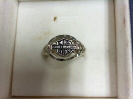 Harley  Davidson Ring - WG - Sz 6 - 10K - PPSKN