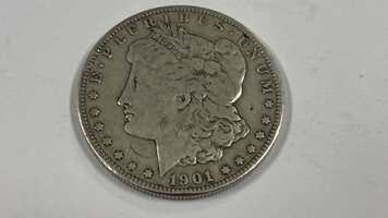 USA 1901 SILVER $1 ONE DOLLAR COIN MORGAN O PPSDM