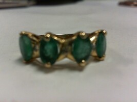 Emerald Band - YG - Sz 6 - 14K - PPSKN