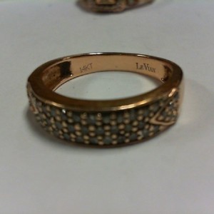 Le Vain Diamond Band - Rose Gold - Sz 7 - 14K - PPSKN