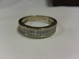Diamond Band - WG -  Sz 10.5  - 14K - PPSKN