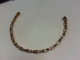 Baguette Diamond Bracelet -  7.5" - 10K - PPSKN