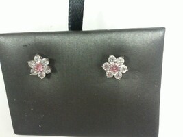 Flower Stud Earrings - CZ - 14K - PPSKN